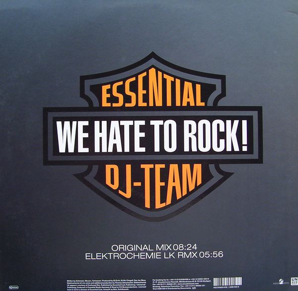 Essential DJ-Team - We Hate To Rock! | Unsubmissive Records (USM-050-6) - 2