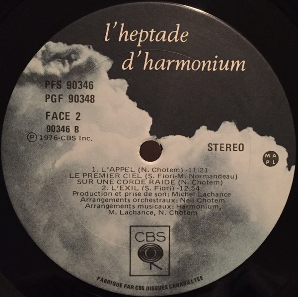 Harmonium - L'Heptade | CBS (PGF 90348) - 4