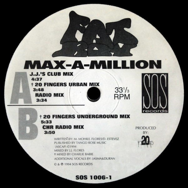 Max-A-Million - Fat Boy | SOS Records (SOS 1006-1) - main Max-A-Million - Fat Boy | SOS Records (SOS 1006-1) - main