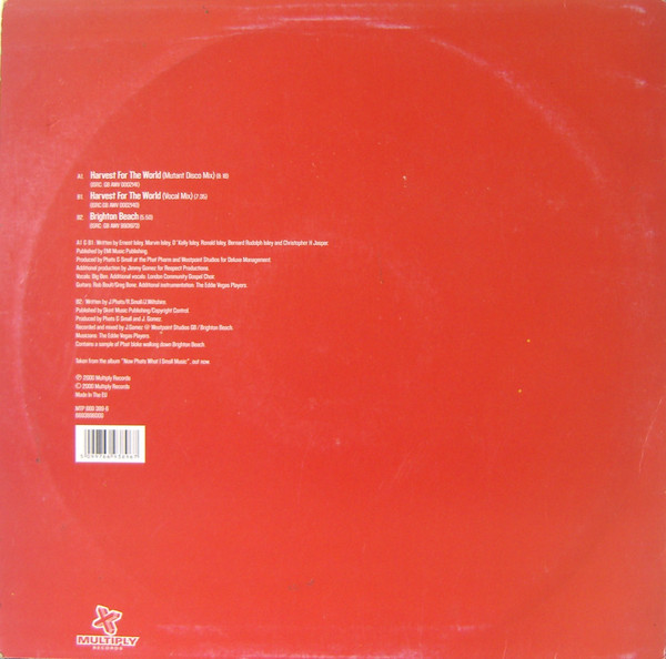Phats & Small - Harvest For The World / Brighton Beach | Multiply Records (MTP 669 389-6) - 2