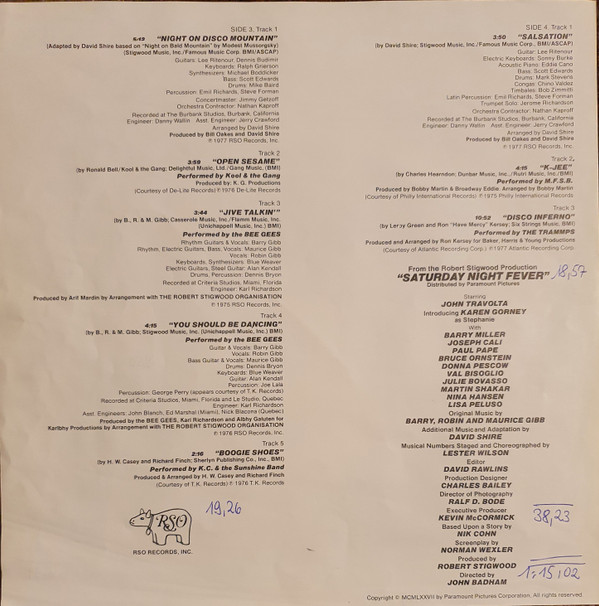 Various - Saturday Night Fever (The Original Movie Sound Track) | RSO (2658 123) - 9 Various - Saturday Night Fever (The Original Movie Sound Track) | RSO (2658 123) - 9