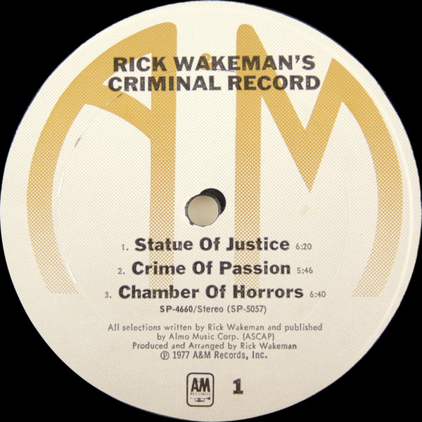 Rick Wakeman's Criminal Record