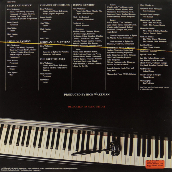 Rick Wakeman's Criminal Record