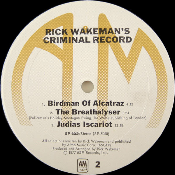 Rick Wakeman's Criminal Record