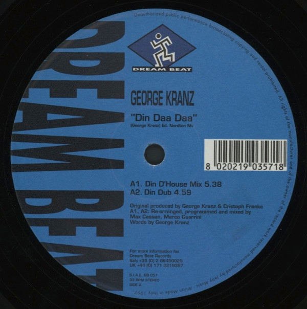 George Kranz - Din Daa Daa | Dream Beat (DB 057) - main