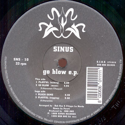 Sinus - Go Blow E.P. | Sinus Records (SNS 010) - 4