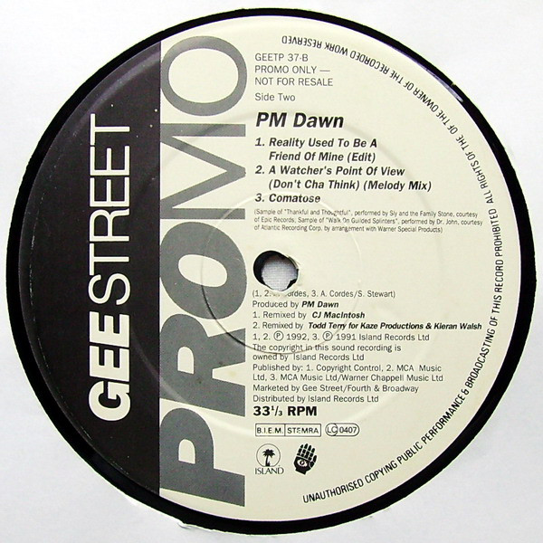 PM Dawn - Reality Used To Be A Friend Of Mine | Gee Street (GEETP37) - 2 PM Dawn - Reality Used To Be A Friend Of Mine | Gee Street (GEETP37) - 2