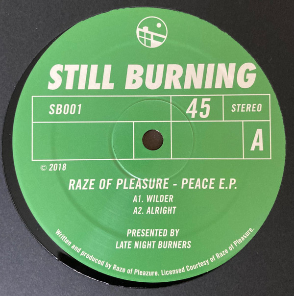 Raze Of Pleasure - Peace E.P. | Late Night Burners (SB001) - main