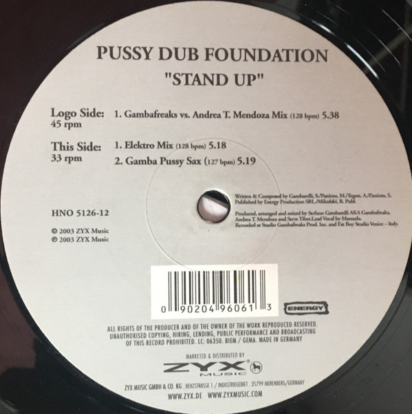 Pussy Dub Foundation - Stand Up | House No. (HNO 5126-12) - 3 Pussy Dub Foundation - Stand Up | House No. (HNO 5126-12) - 3