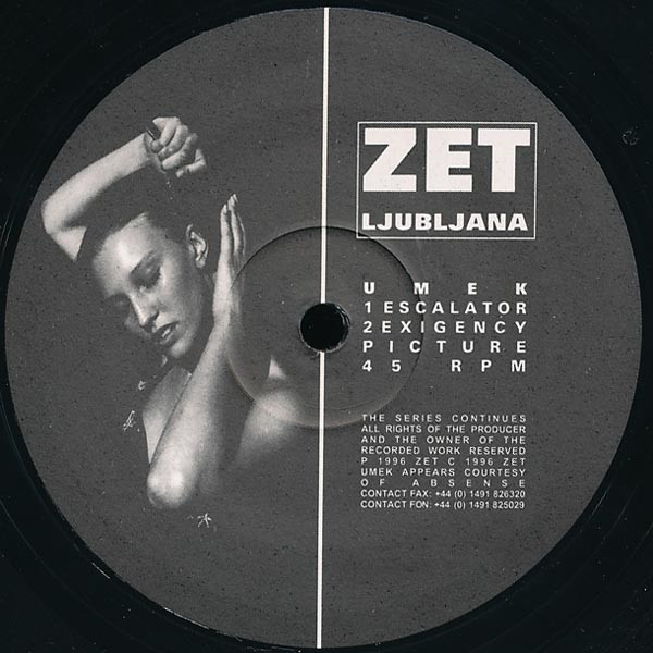 Umek - Escalator / Exigency Picture | ZET (ZET004)