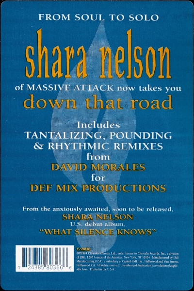 Shara Nelson - Down That Road | Chrysalis (Y-58036) - 3 Shara Nelson - Down That Road | Chrysalis (Y-58036) - 3