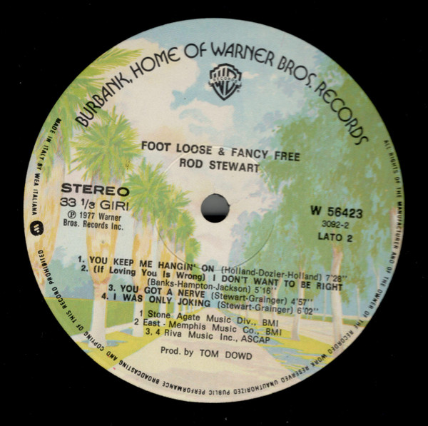Rod Stewart - Foot Loose & Fancy Free | Warner Bros. Records (W 56423) - 3 Rod Stewart - Foot Loose & Fancy Free | Warner Bros. Records (W 56423) - 3