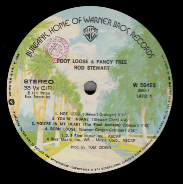 Rod Stewart - Foot Loose & Fancy Free | Warner Bros. Records (W 56423) - 2 Rod Stewart - Foot Loose & Fancy Free | Warner Bros. Records (W 56423) - 2