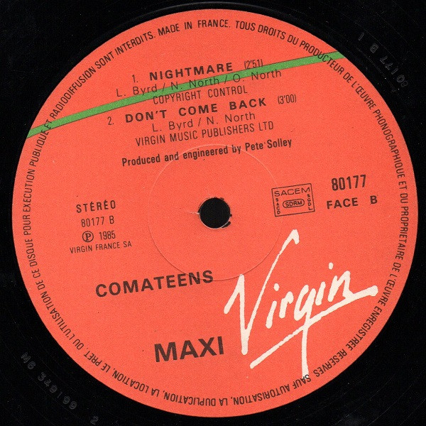 Comateens - Don't Come Back | Virgin (80177) - 4