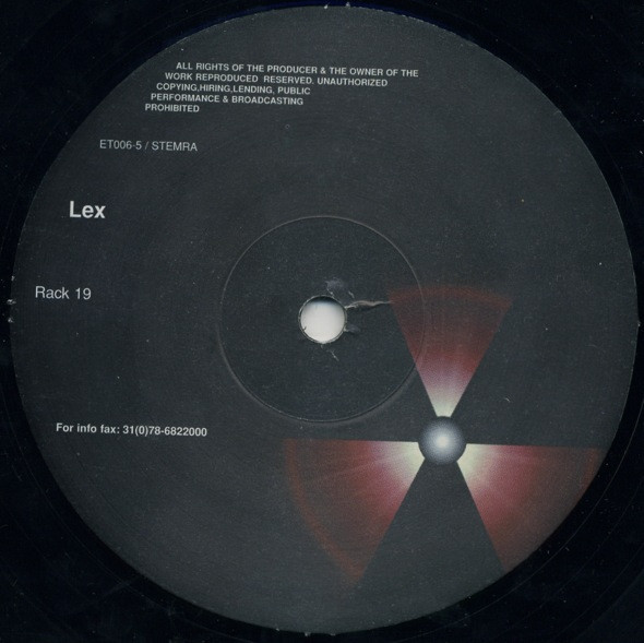 Lex - Rack 19 | Electoxic Recordings (ET006-5)