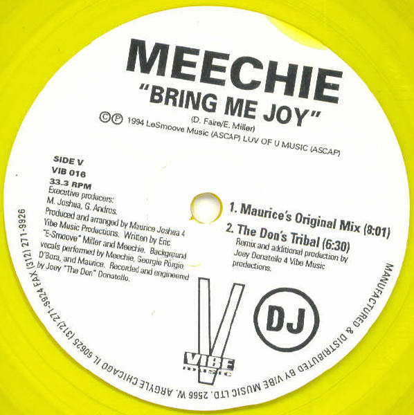 Meechie - Bring Me Joy | Vibe Music (VIB 016) - main