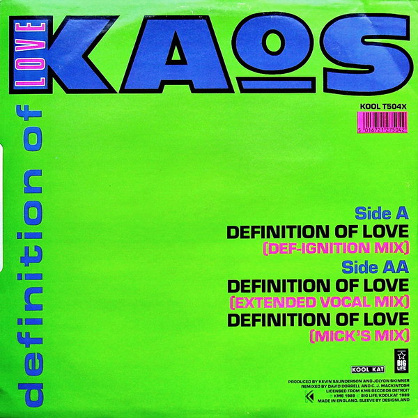 Kaos - Definition Of Love | Kool Kat (KOOL T504X) - 2