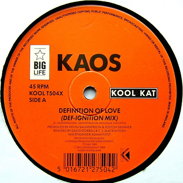 Kaos - Definition Of Love | Kool Kat (KOOL T504X) - 3