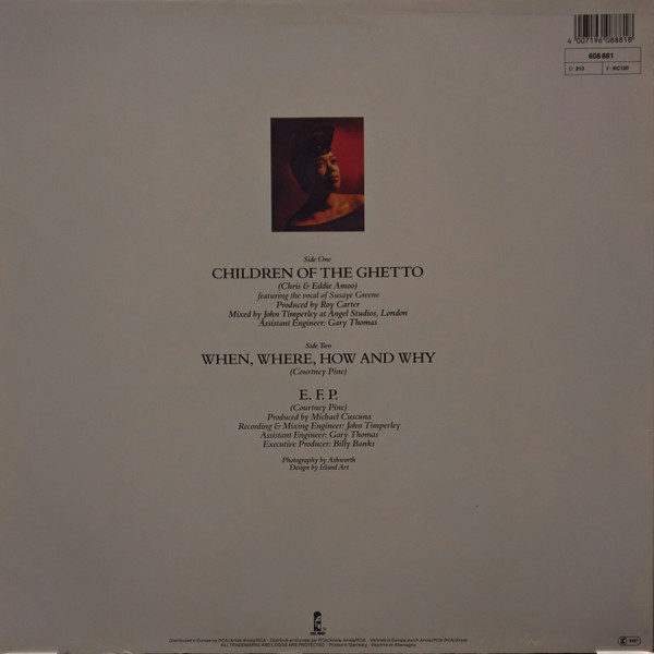 Courtney Pine - Children Of The Ghetto | Island Records (608 881) - 2 Courtney Pine - Children Of The Ghetto | Island Records (608 881) - 2