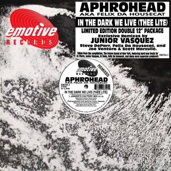 Aphrohead - In The Dark We Live (Thee Lite) (Remixes) | Emotive Records (EM754-1) - main Aphrohead - In The Dark We Live (Thee Lite) (Remixes) | Emotive Records (EM754-1) - main