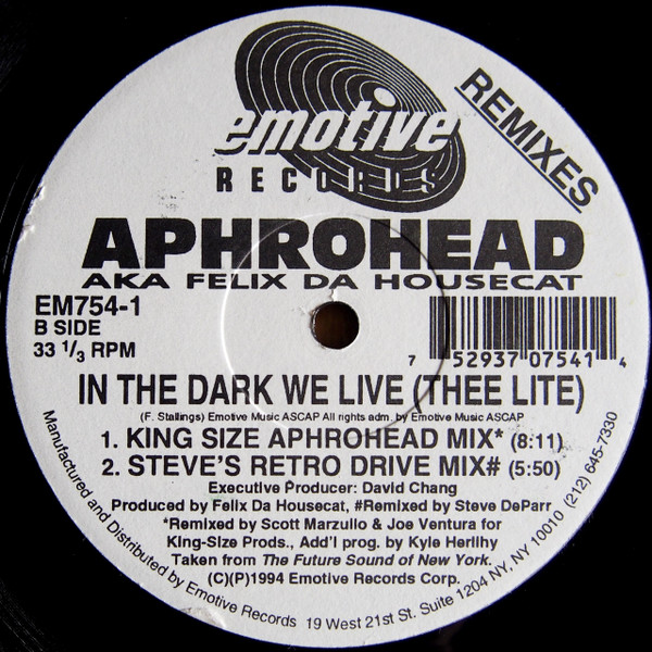 Aphrohead - In The Dark We Live (Thee Lite) (Remixes) | Emotive Records (EM754-1) - 2 Aphrohead - In The Dark We Live (Thee Lite) (Remixes) | Emotive Records (EM754-1) - 2