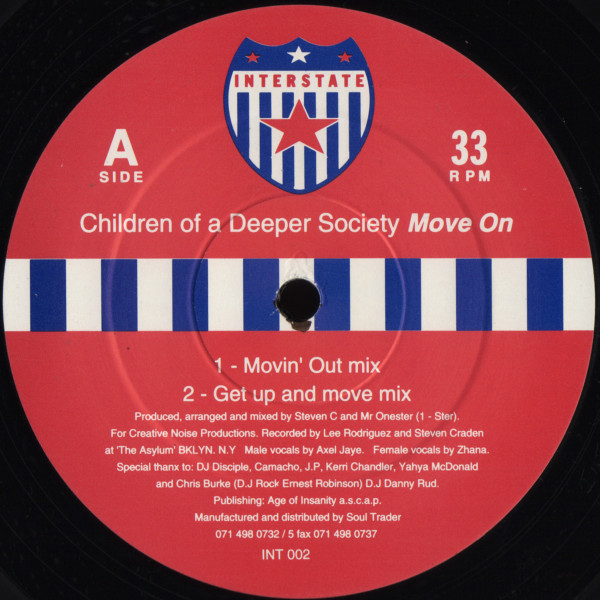 Children Of A Deeper Society - Move On | Interstate Records (INT 002)