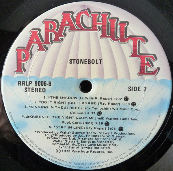 Stonebolt - Stonebolt | Parachute Records (RRLP 9006) - 4 Stonebolt - Stonebolt | Parachute Records (RRLP 9006) - 4