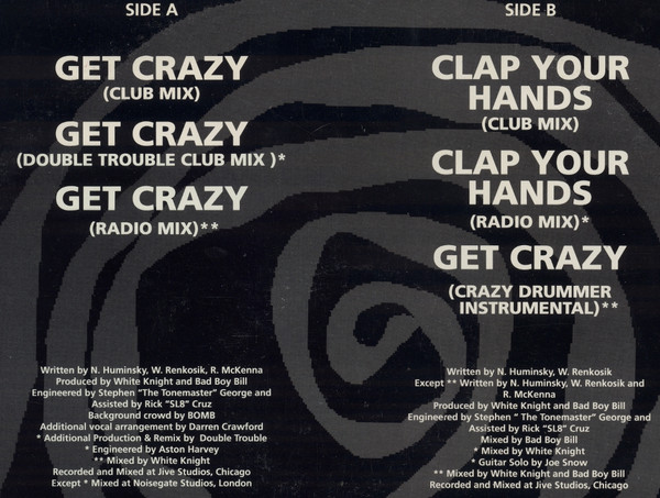 White Knight - Get Crazy | Jive (1346-1-JD) - 3 White Knight - Get Crazy | Jive (1346-1-JD) - 3