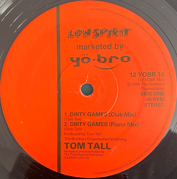 Tom Tall - Dirty Games | Yo*Bro Recordings (12 YOBR 16) - 2