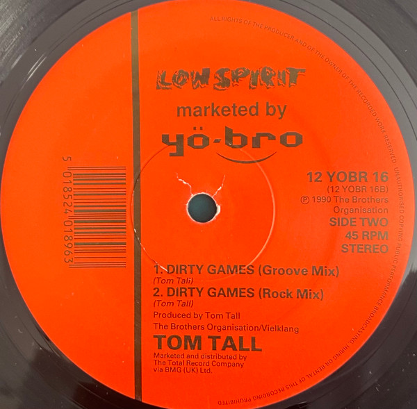 Tom Tall - Dirty Games | Yo*Bro Recordings (12 YOBR 16) - main