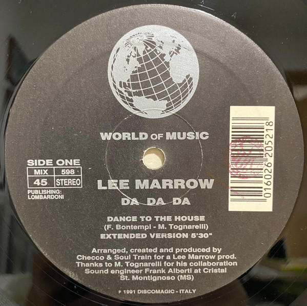 Lee Marrow - Da Da Da (Dance To The House) | World Of Music (MIX 598) - 2