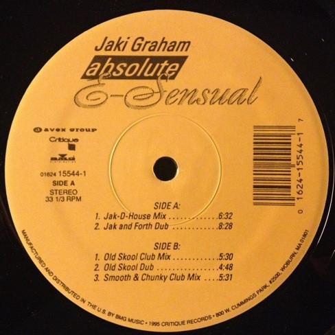 Jaki Graham - Absolute E-Sensual | Critique (01624 15544-1) - 2