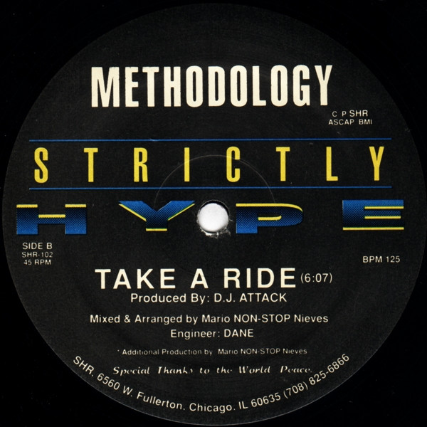 Methodology - Rockin To The Bass / Take A Ride | Strictly Hype Recordings (SHR-102) - 2