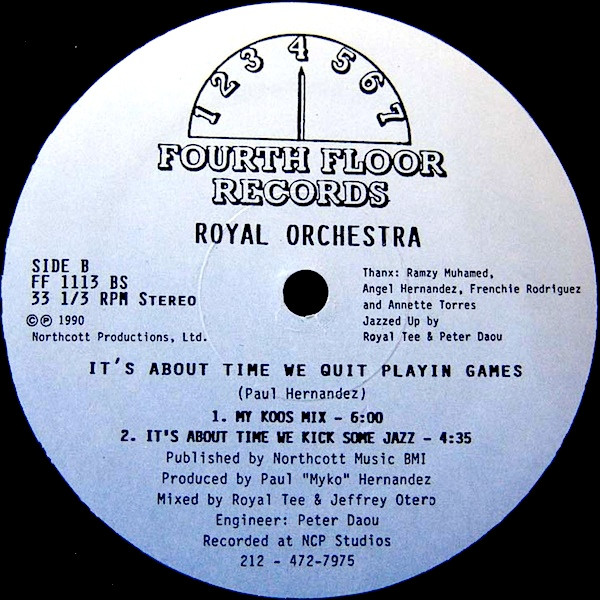 Royal Orchestra - Git Da Partee Goin | Fourth Floor Records (FF 1113) - 2