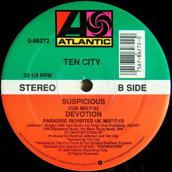 Ten City - Suspicious | Atlantic (0-86272) - 4
