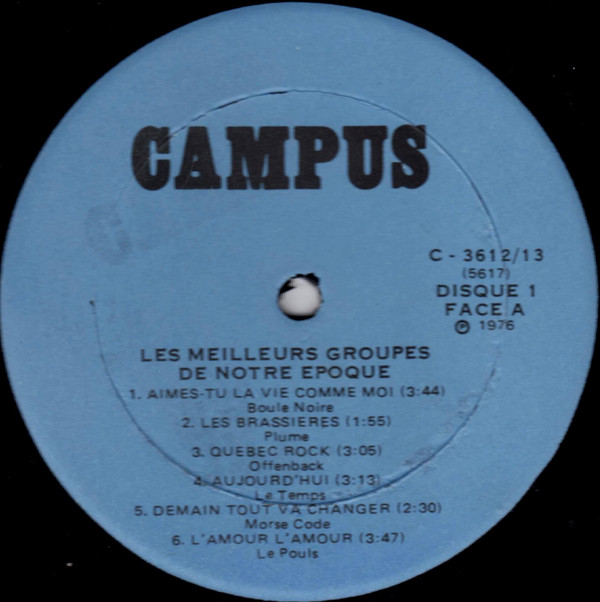 Various - Les Meilleurs Groupes De Notre Époque | Les Disques Campus (C-3612/13) - 3 Various - Les Meilleurs Groupes De Notre Époque | Les Disques Campus (C-3612/13) - 3
