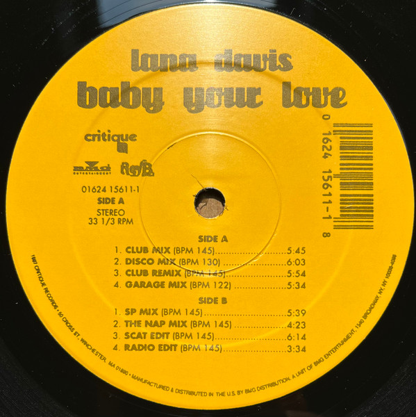 Lana Davis - Baby Your Love | Critique (01624 15611-1)