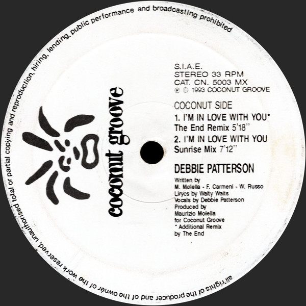 Debbie Patterson - I'm In Love With You | Coconut Groove (CN 5003 MX) - 2 Debbie Patterson - I'm In Love With You | Coconut Groove (CN 5003 MX) - 2