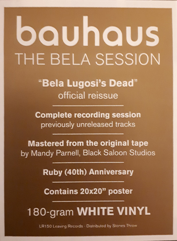 Bauhaus - Bela Lugosi's Dead - The Bela Session | Leaving Records (LR150) - 9 Bauhaus - Bela Lugosi's Dead - The Bela Session | Leaving Records (LR150) - 9