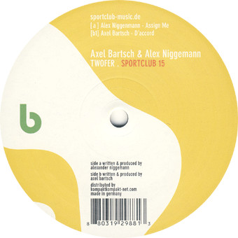 Axel Bartsch & Alex Niggemann - Twofer | Sportclub (SPORTCLUB 15) - main Axel Bartsch & Alex Niggemann - Twofer | Sportclub (SPORTCLUB 15) - main