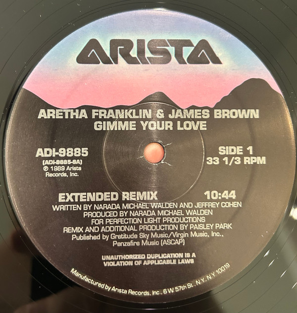 Aretha Franklin & James Brown - Gimme Your Love | Arista (AD1-9885) - 2 Aretha Franklin & James Brown - Gimme Your Love | Arista (AD1-9885) - 2