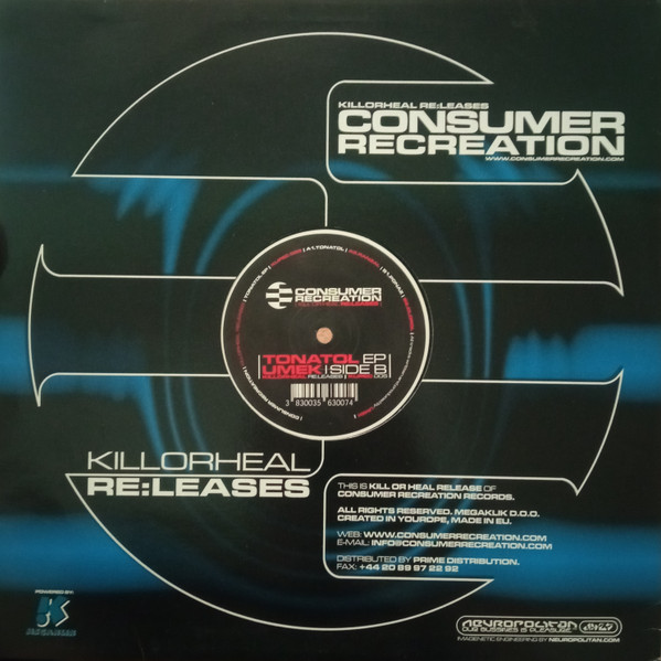 Umek - Tonatol EP | Consumer Recreation (KUPEC 005) - 4
