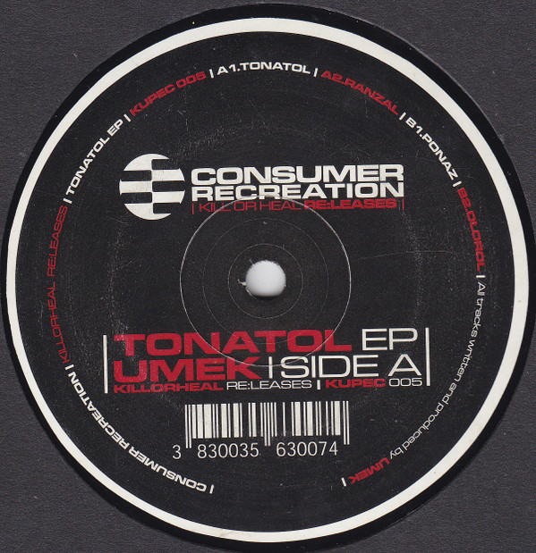Umek - Tonatol EP | Consumer Recreation (KUPEC 005) - main