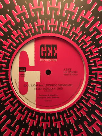 Soul Sugar Feat. Leonardo Carmichael - Never Too Much | Gee Recordings (HR12S009) - 4
