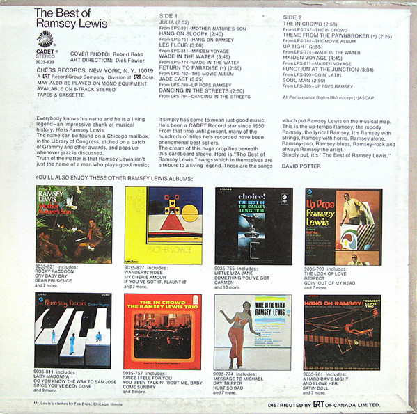 Ramsey Lewis - The Best Of Ramsey Lewis | Cadet (9035-839) - 2 Ramsey Lewis - The Best Of Ramsey Lewis | Cadet (9035-839) - 2