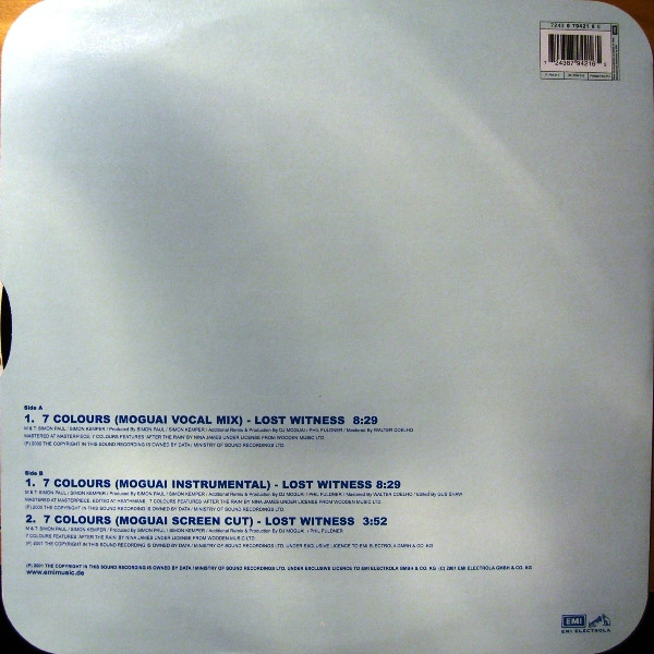 Lost Witness - 7 Colours (The Moguai Rmx) | Ministry Of Sound (7243 8 79421 6) - 2 Lost Witness - 7 Colours (The Moguai Rmx) | Ministry Of Sound (7243 8 79421 6) - 2
