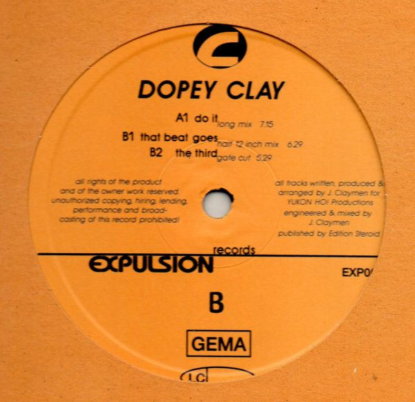 Dopey Clay - Do It | Expulsion Records (EXP001) - main Dopey Clay - Do It | Expulsion Records (EXP001) - main