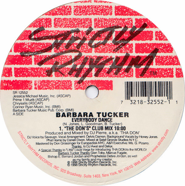 Barbara Tucker - Everybody Dance | Strictly Rhythm (SR 12552) Barbara Tucker - Everybody Dance | Strictly Rhythm (SR 12552)