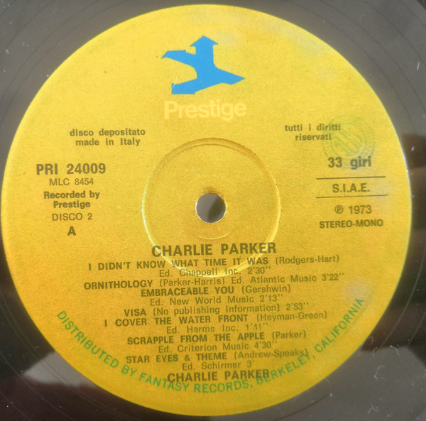 Charlie Parker - Charlie Parker | Prestige (PRI 24009) - 4 Charlie Parker - Charlie Parker | Prestige (PRI 24009) - 4