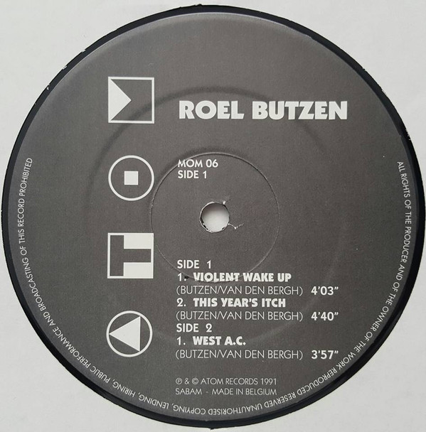 Roel Butzen - Violent Wake Up | Atom Records (MOM 06) - 3
